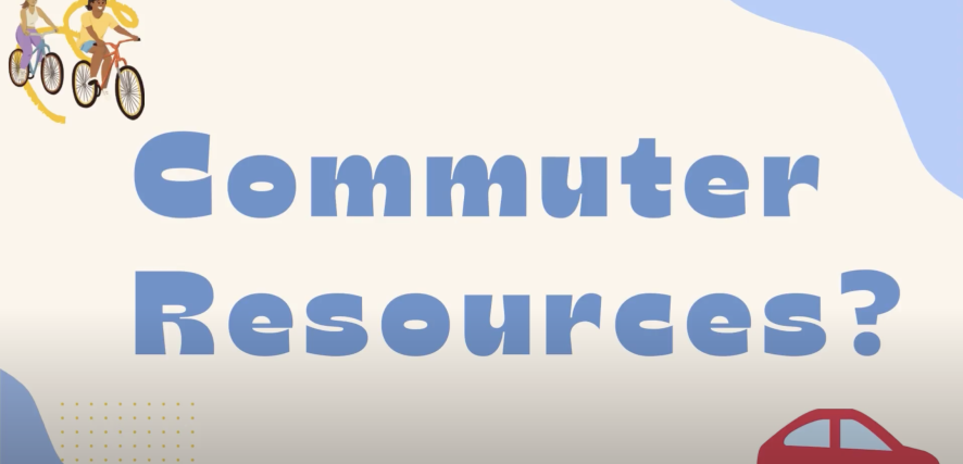 Colorful slide that says: Commuter Resources?