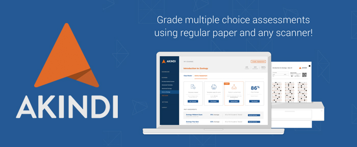 AKINDI - Grade multiple choice assessments using regular paper and any scanner!