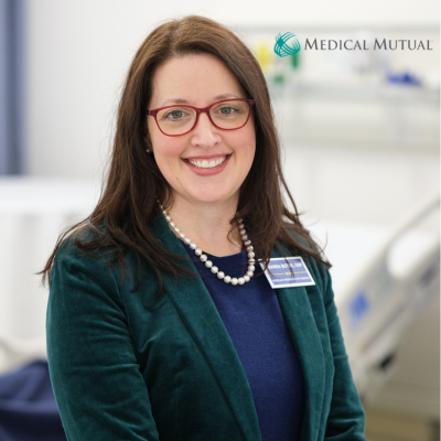 shanna botos nursing faculty with Medical Mutual Logo