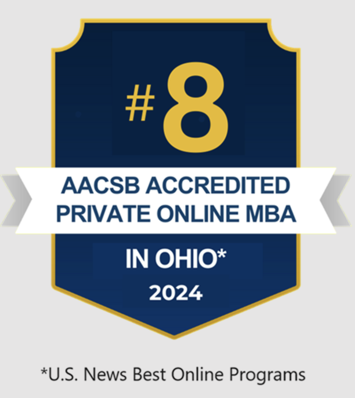 aacsb private online mba ohio