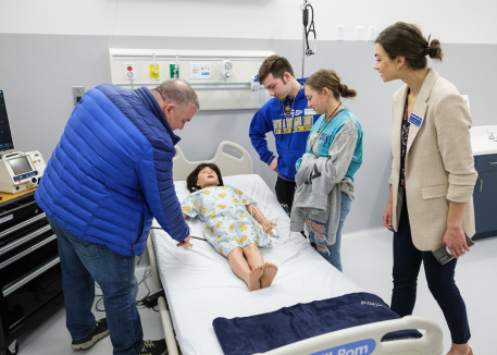 Nursing Preview Day mannikin demonstration