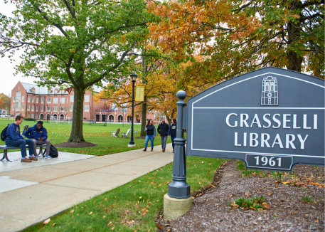 library sign