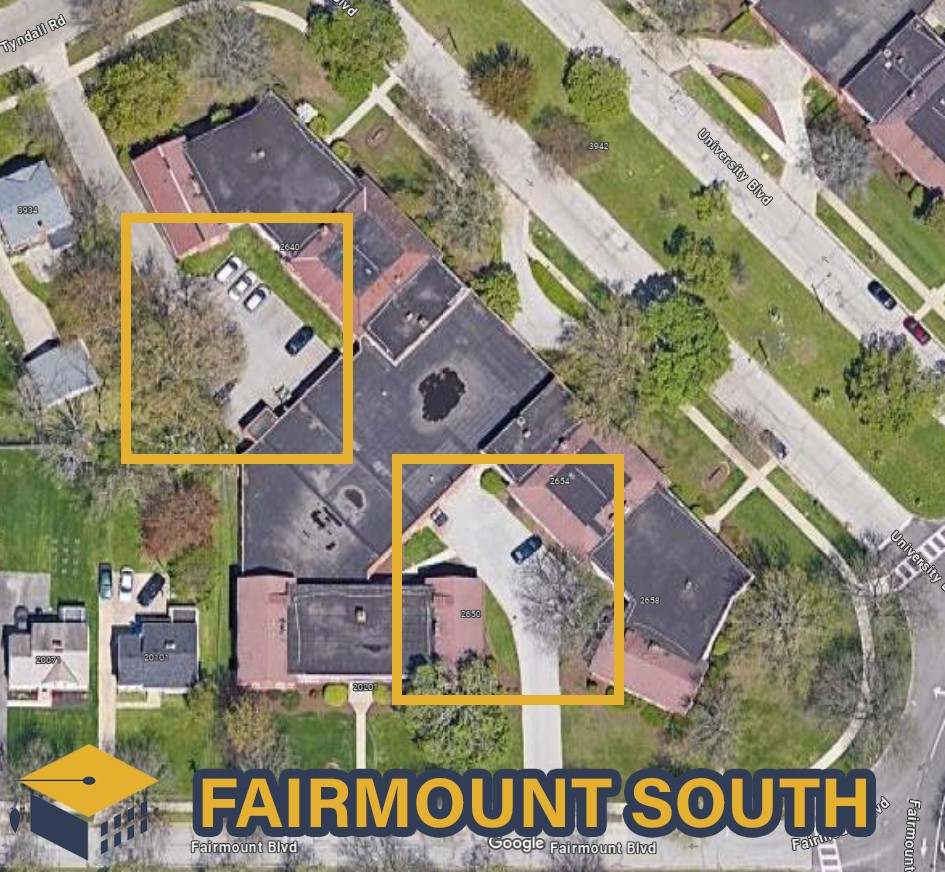 2024-2025 Fairmount South Parking Map