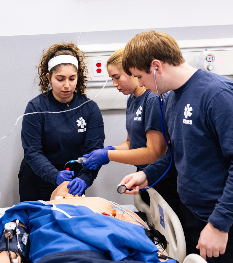 ems students practicing cpr