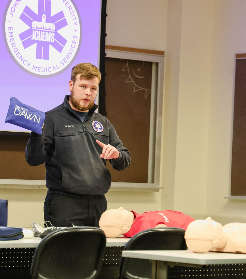 JCU Ems CPR Training in Classroom