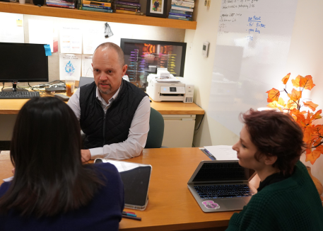 counseling professor office meeting