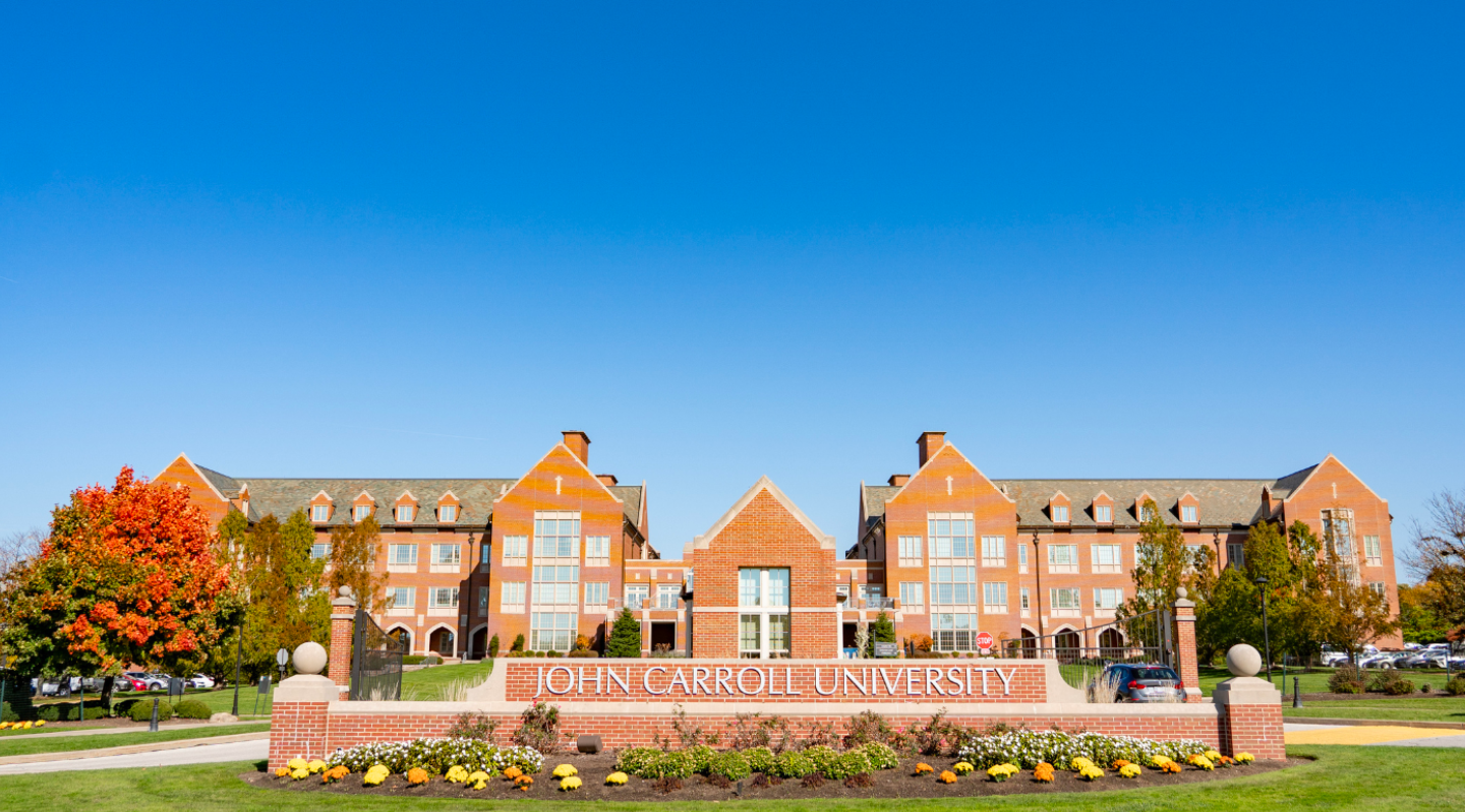 jcu front of campus sign