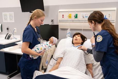 Photo of two nursing students