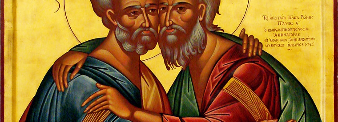 orthodox christian icon of St Peter and St Andrew