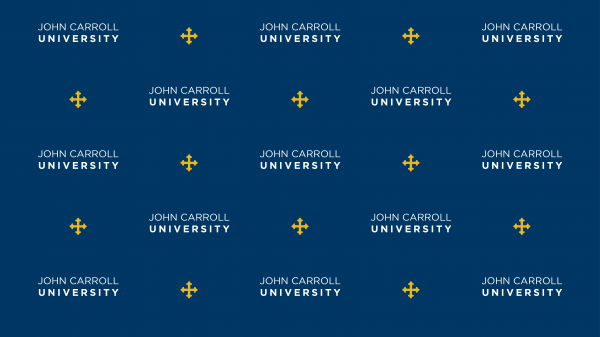 zoom virtual backgrounds - JCU logo pattern