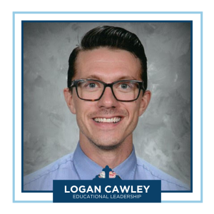Photo of Logan Cawley, 2024 Educational Leadership Graduate