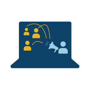 Digital Marketing and Communication Strategy Icon