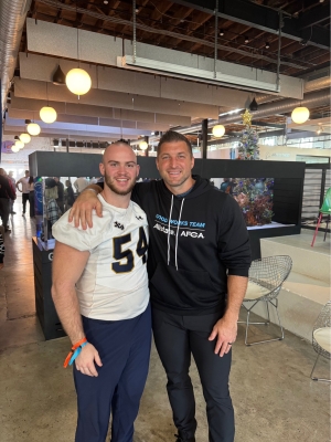 Matt Wrather with former NFL quarterback Tim Tebow