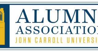 Alumni Association text with the JCU Tower graphic on the left